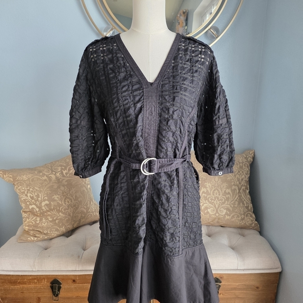 3.1 Phillip Lim Black Puff Sleeve Dress